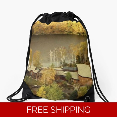 Le Studio Drawstring Bag Building Glory Days 1987